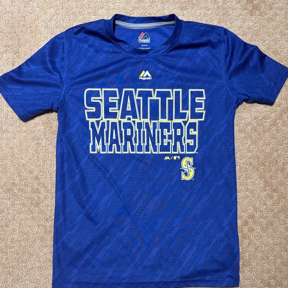 Majestic Kids Seattle Mariners Royal Blue Jersey